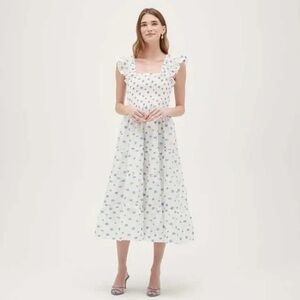 NWT Collectors Edition Organza Ellie Nap Dress Spearmint/Lilac Floral Jacquard